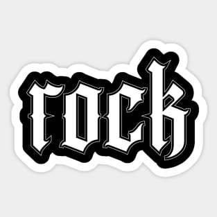 rock gothic logo Sticker